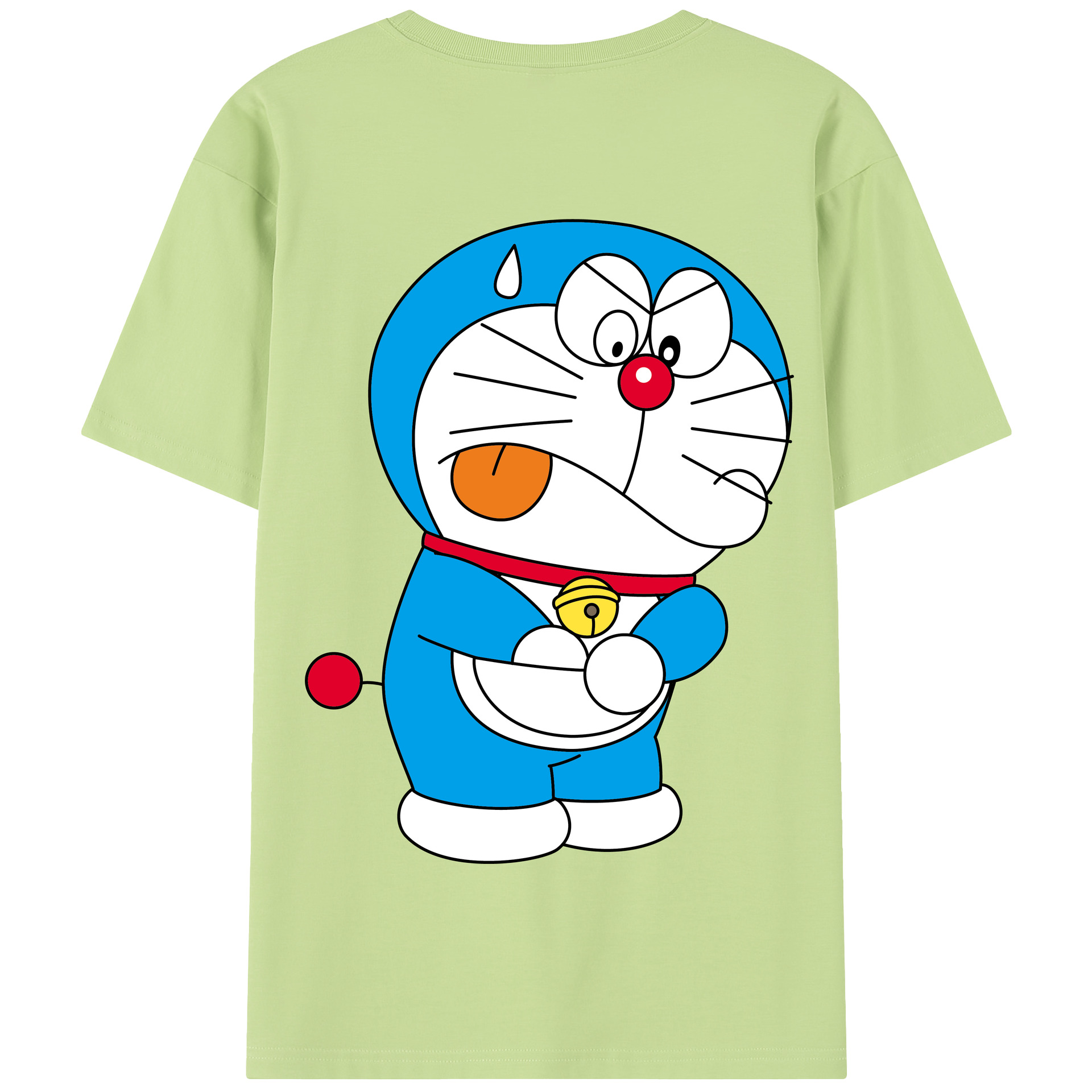 （画像用） ドラえもん Doraemon 綿100％半袖Tシャツ（背面プリント）